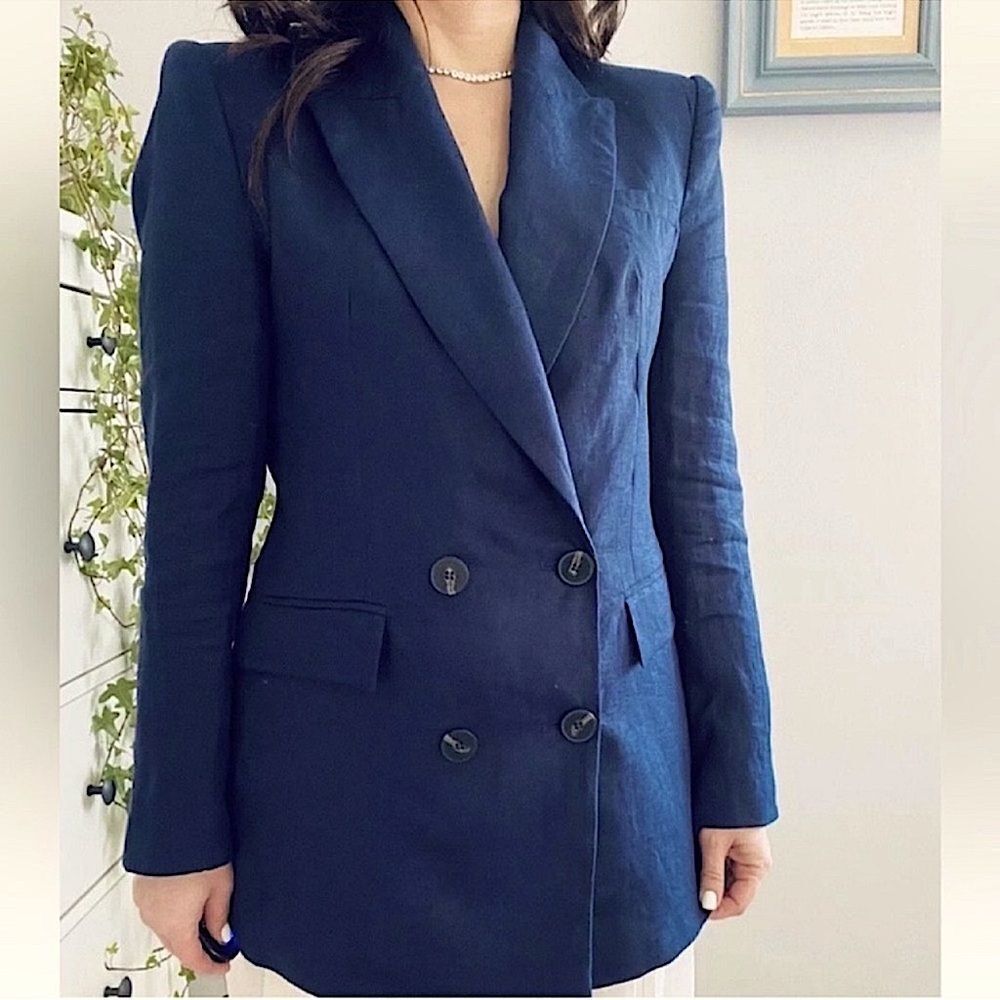 NWT  LINEN BLAZER Size XS